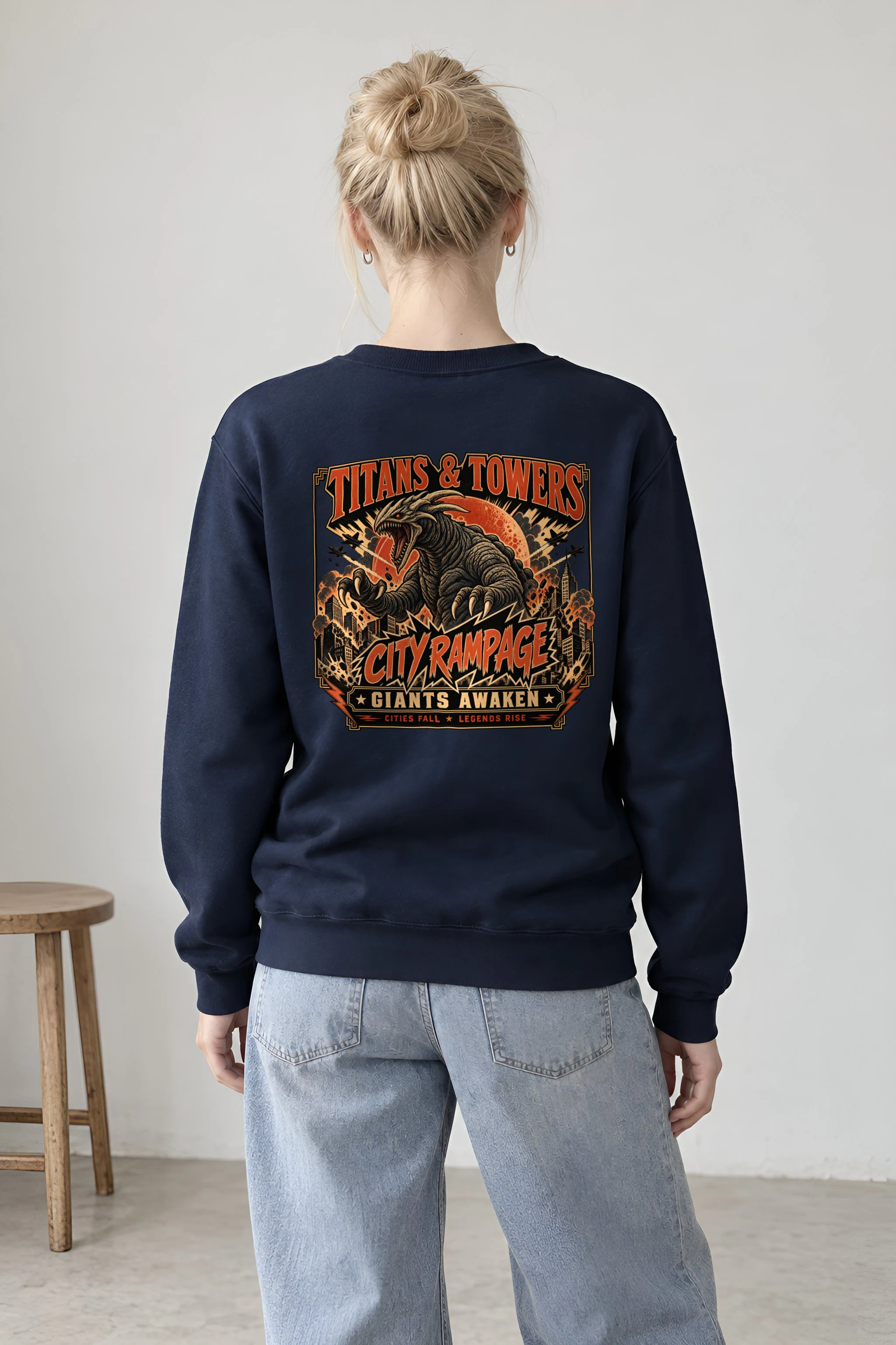 "Titans And Towers" 1 Crewneck Sweatshirt