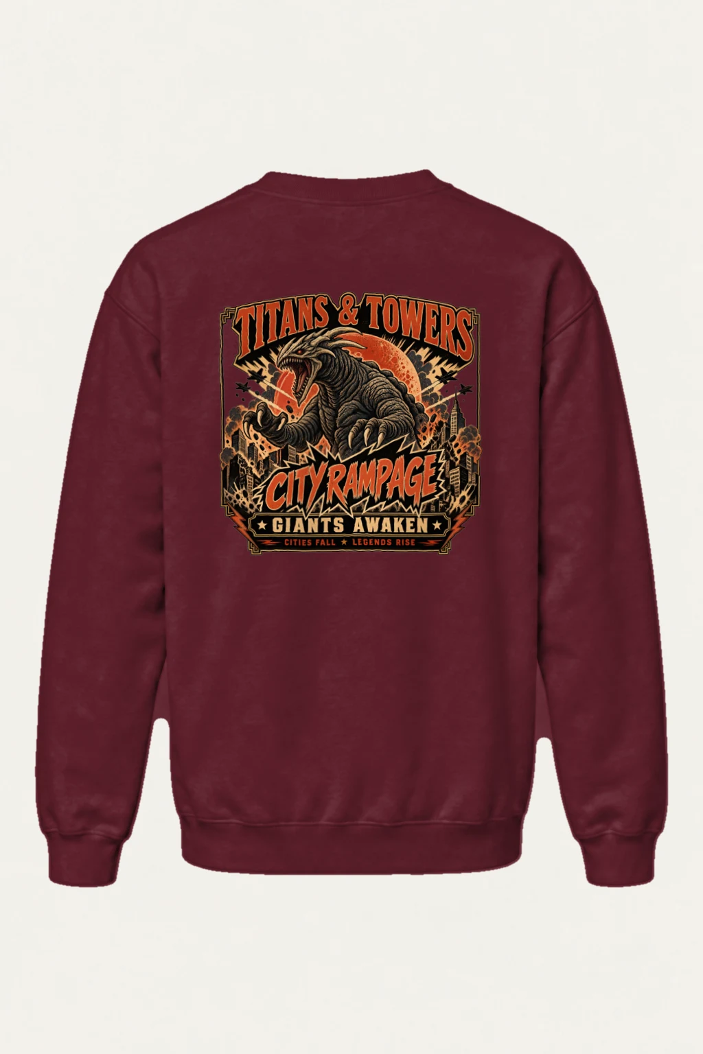 "Titans And Towers" Heavy Blend Unisex Crewneck Sweatshirt | Gildan 18000