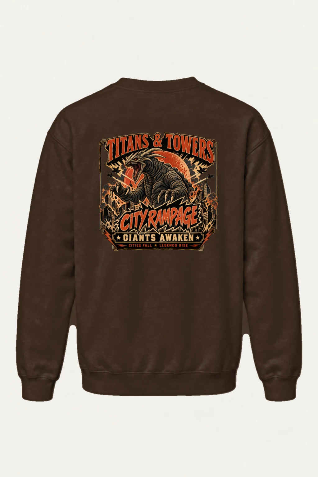"Titans And Towers" Heavy Blend Unisex Crewneck Sweatshirt | Gildan 18000