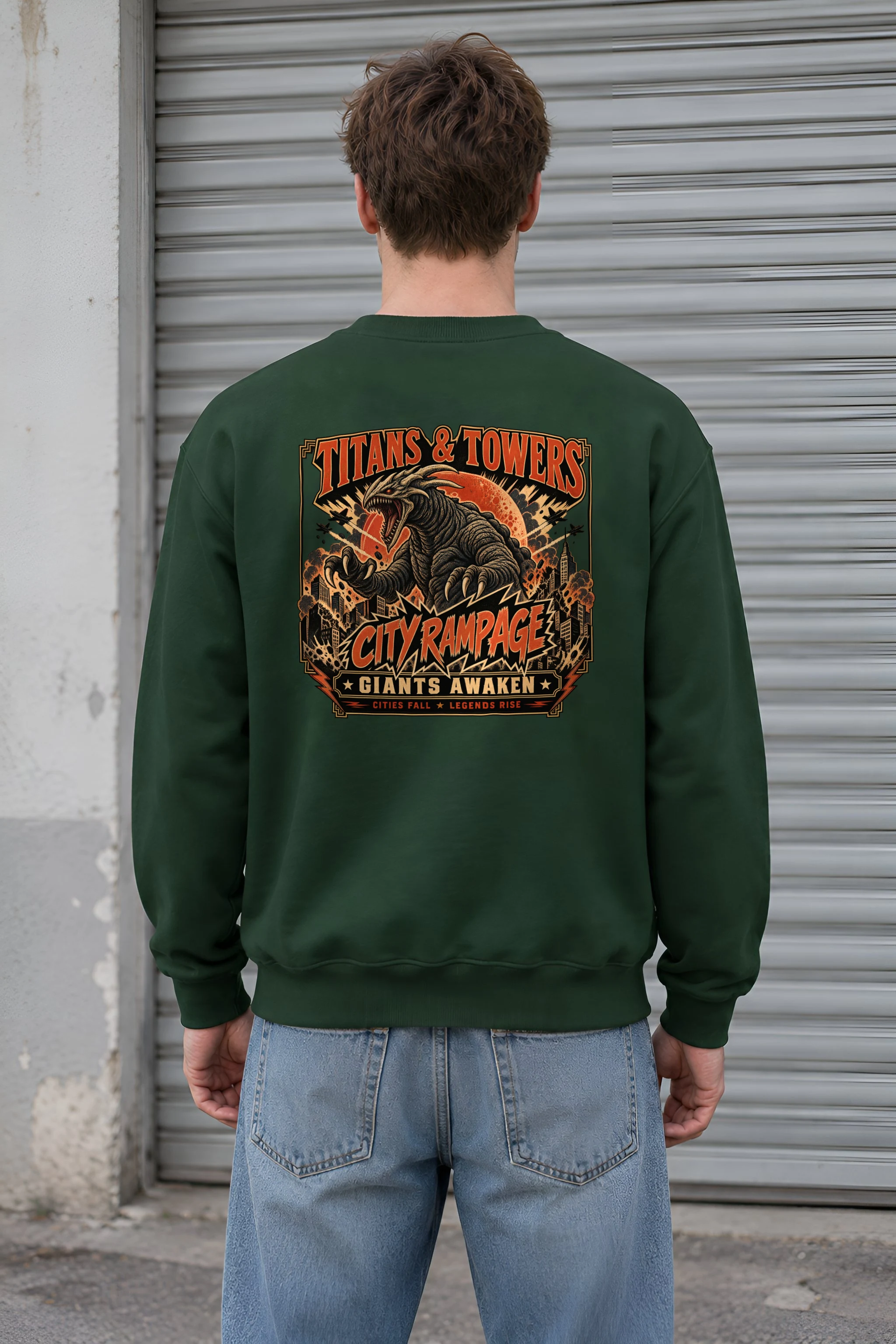 "Titans And Towers" 1 Crewneck Sweatshirt