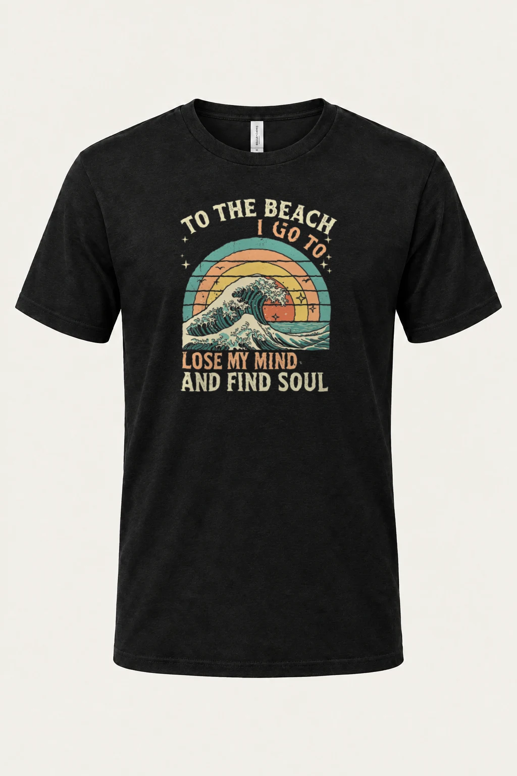 "To The Beach" Heavyweight Unisex Crewneck T-shirt | Gildan 5000