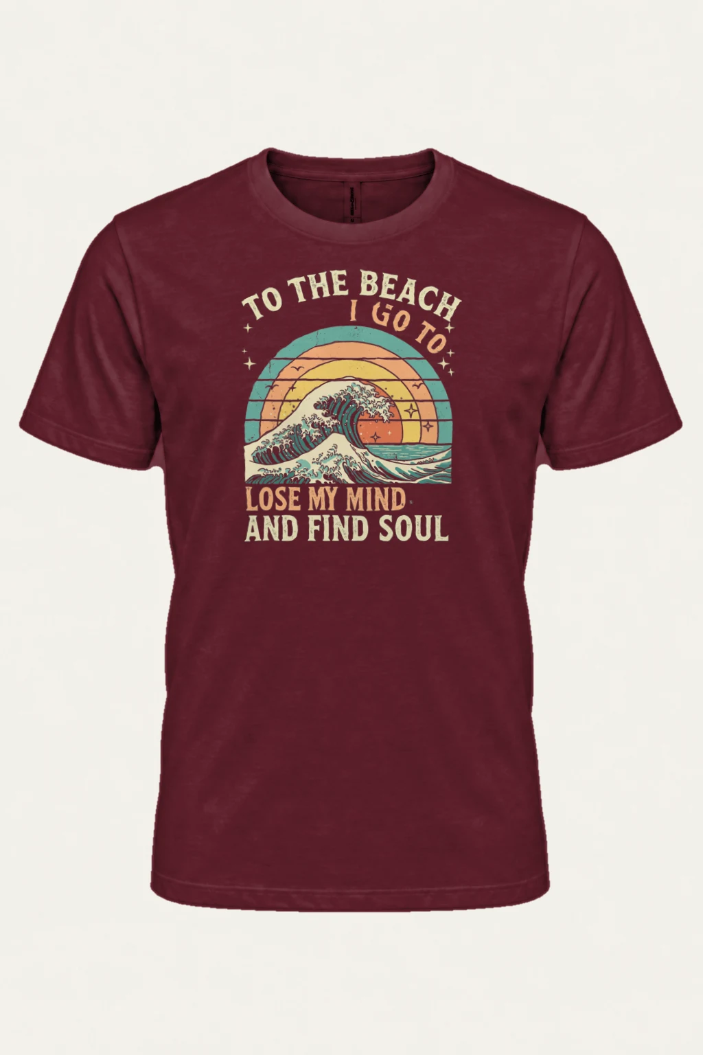 "To The Beach" Heavyweight Unisex Crewneck T-shirt | Gildan 5000