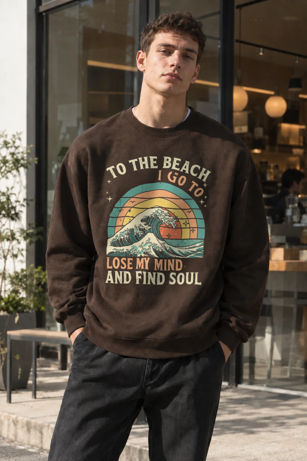 "To The Beach I Go" Heavy Blend Unisex Crewneck Sweatshirt | Gildan 18000