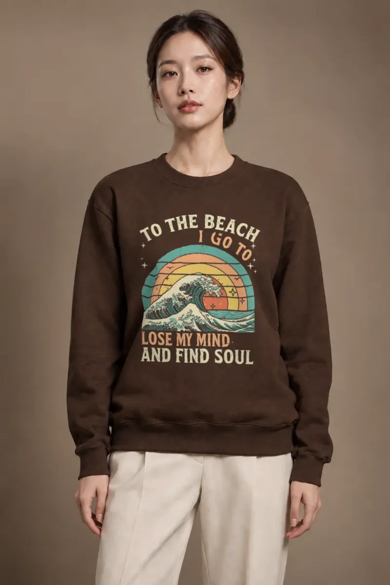 "To The Beach I Go" Heavy Blend Unisex Crewneck Sweatshirt | Gildan 18000