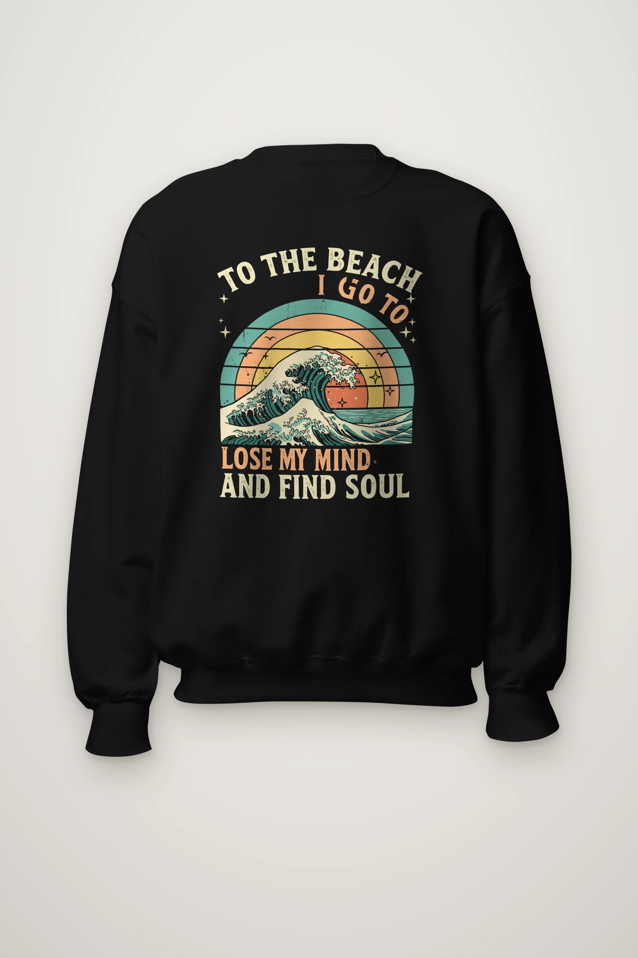 "To The Beach I Go" Heavy Blend Unisex Crewneck Sweatshirt