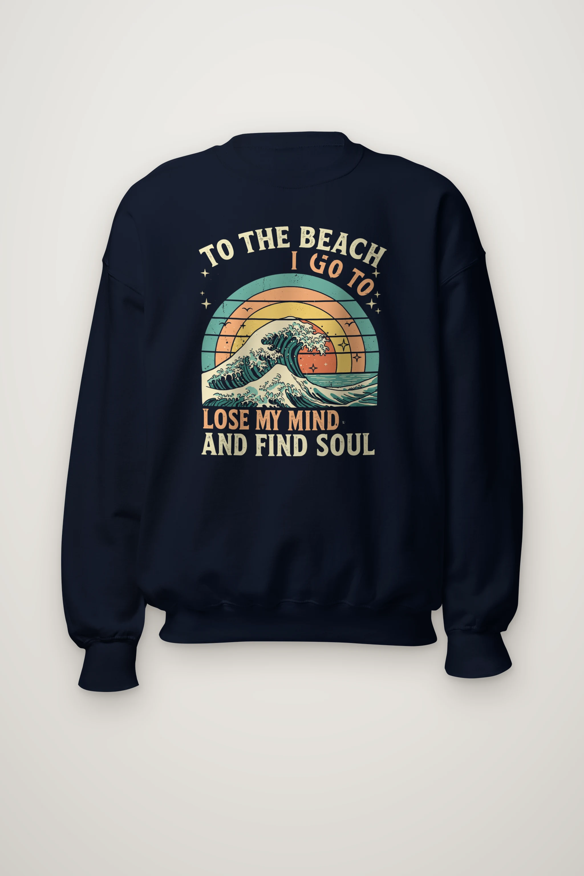 "To The Beach I Go" Heavy Blend Unisex Crewneck Sweatshirt