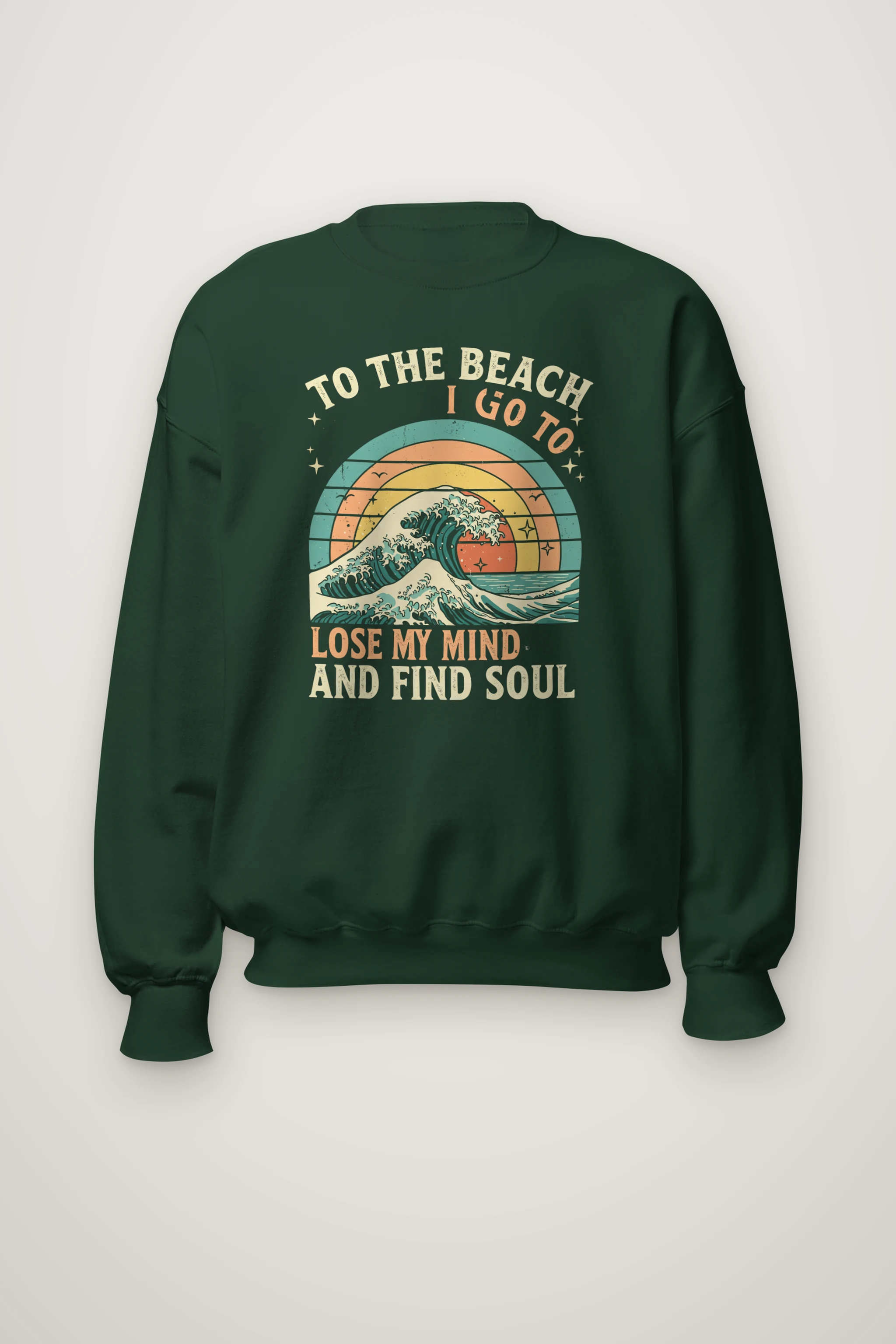 "To The Beach I Go" Heavy Blend Unisex Crewneck Sweatshirt