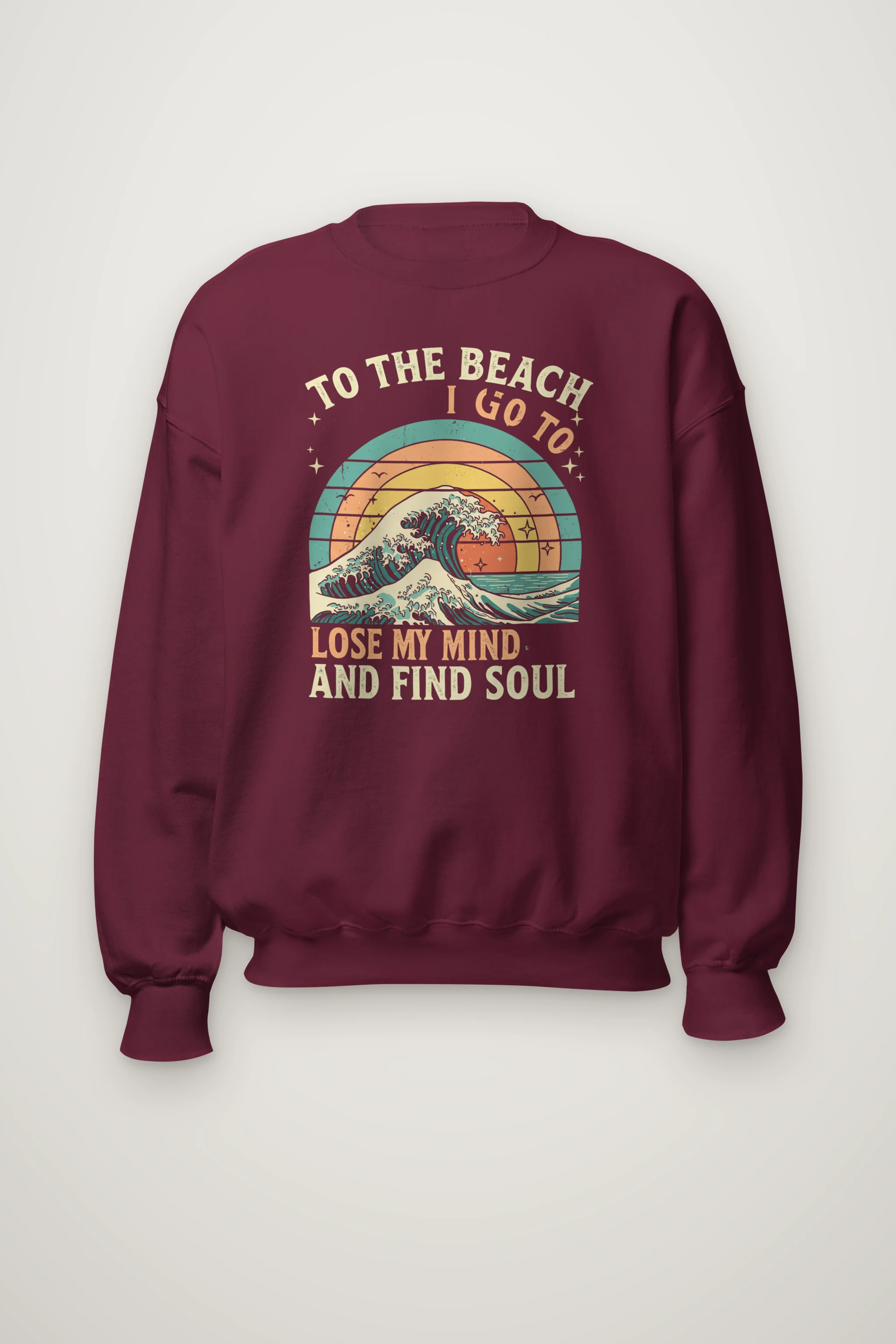 "To The Beach I Go" Heavy Blend Unisex Crewneck Sweatshirt