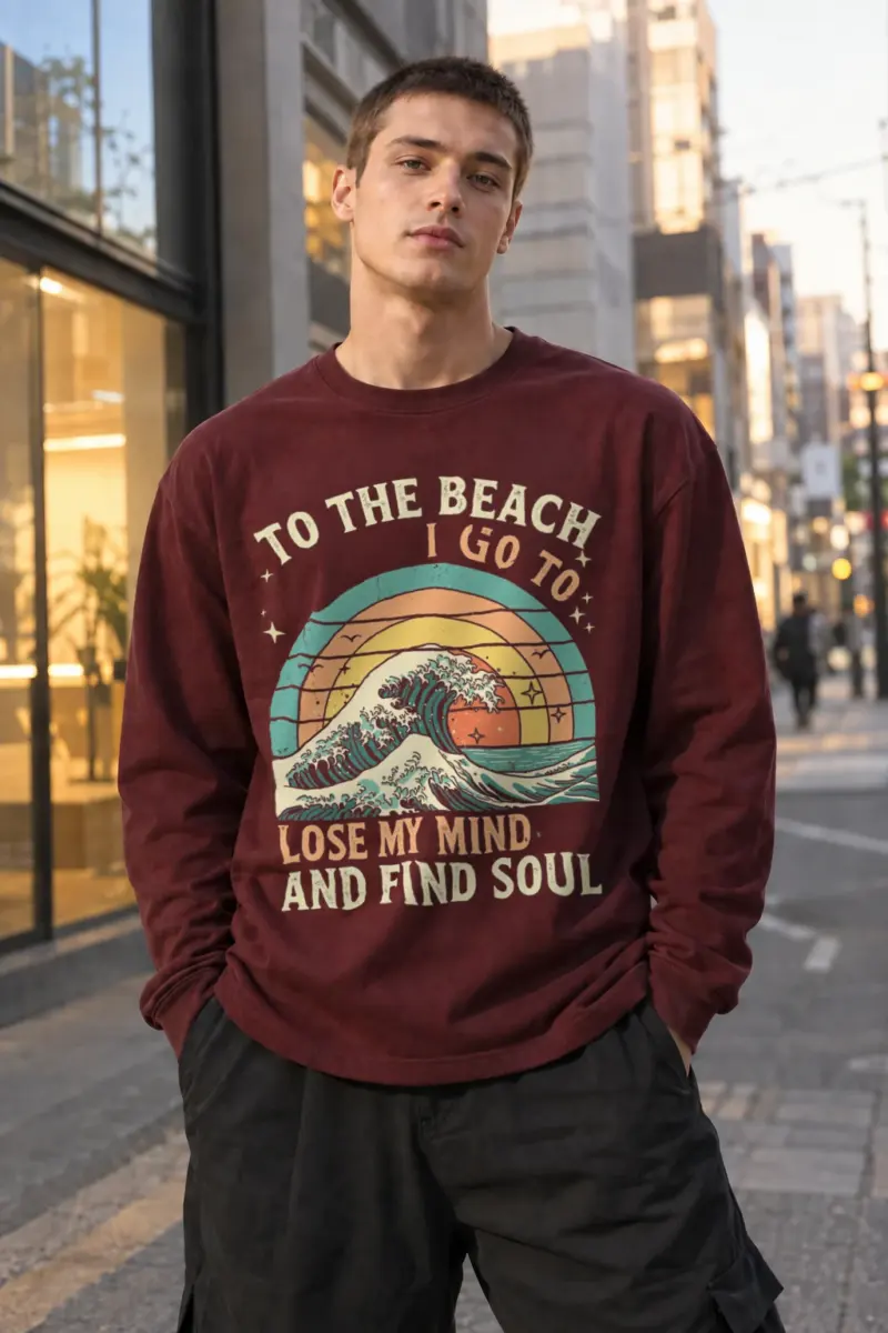 "To The Beach I Go" Unisex Longsleeve T-shirt | Gildan 2400