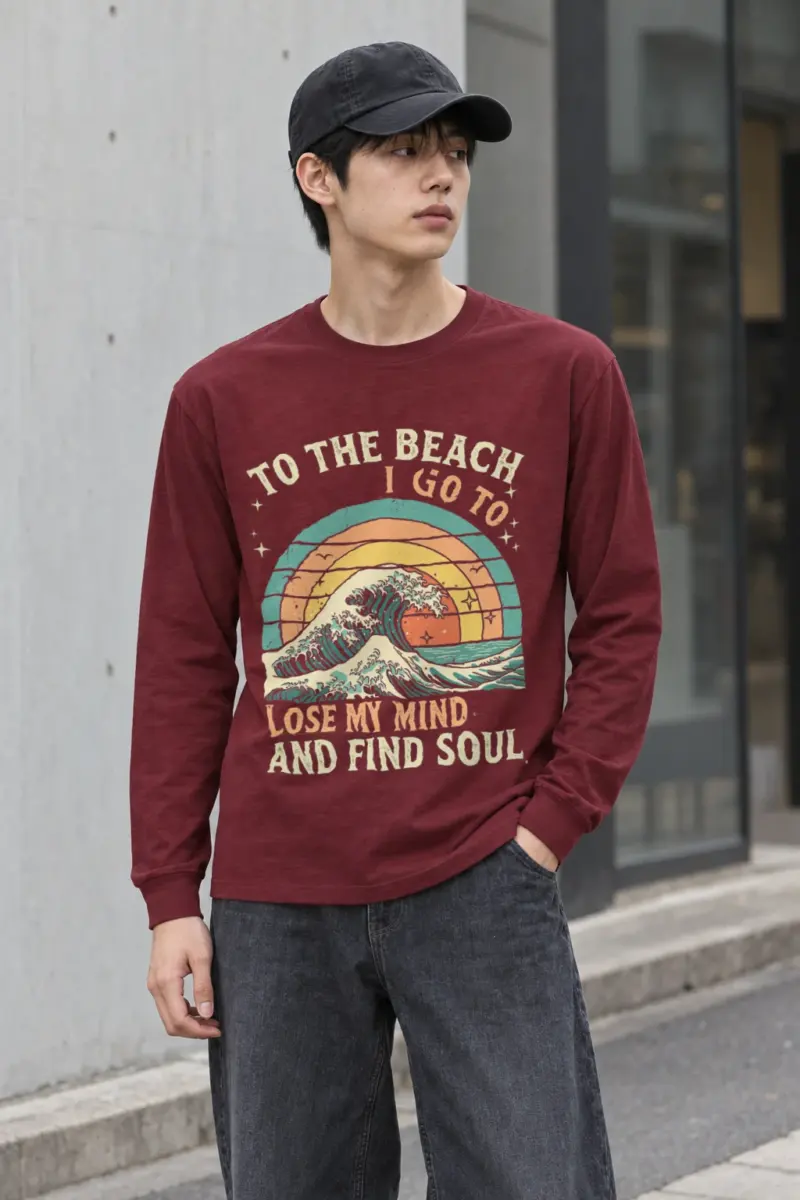 "To The Beach I Go" Unisex Longsleeve T-shirt