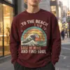 "To The Beach I Go" Unisex Longsleeve T-shirt | Gildan 2400