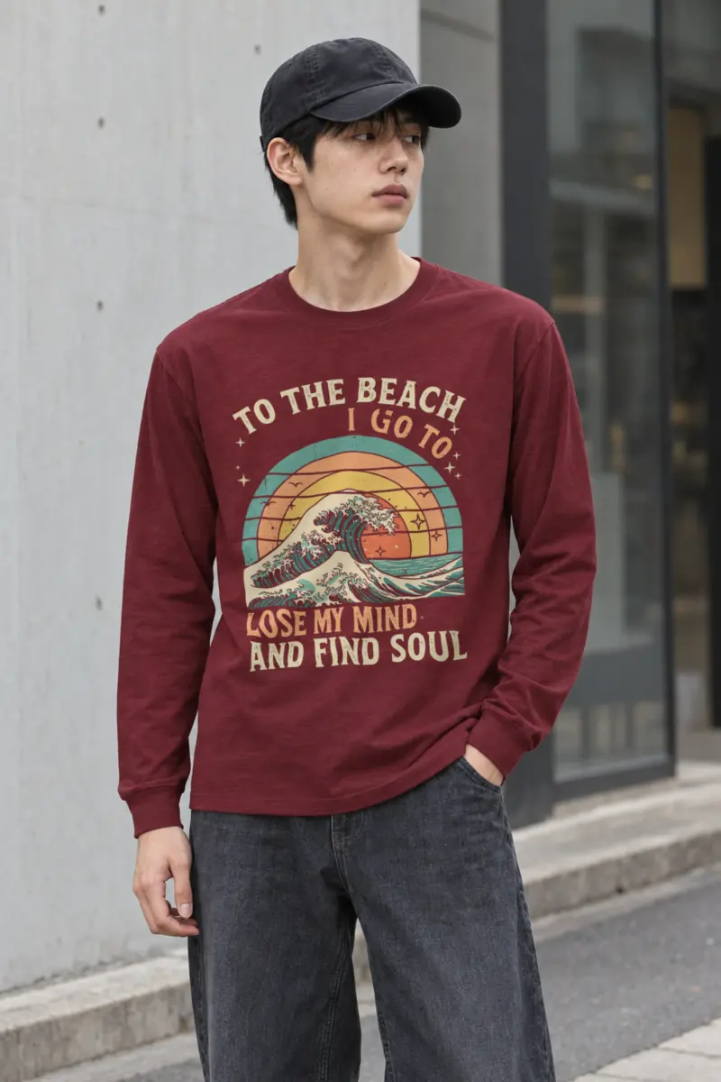"To The Beach I Go" Unisex Longsleeve T-shirt