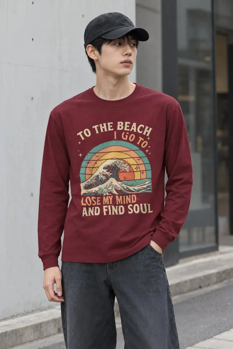 "To The Beach I Go" Unisex Longsleeve T-shirt