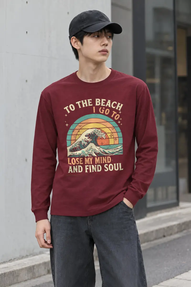 "To The Beach I Go" Unisex Longsleeve T-shirt