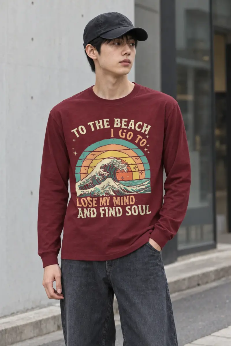 "To The Beach I Go" Unisex Longsleeve T-shirt