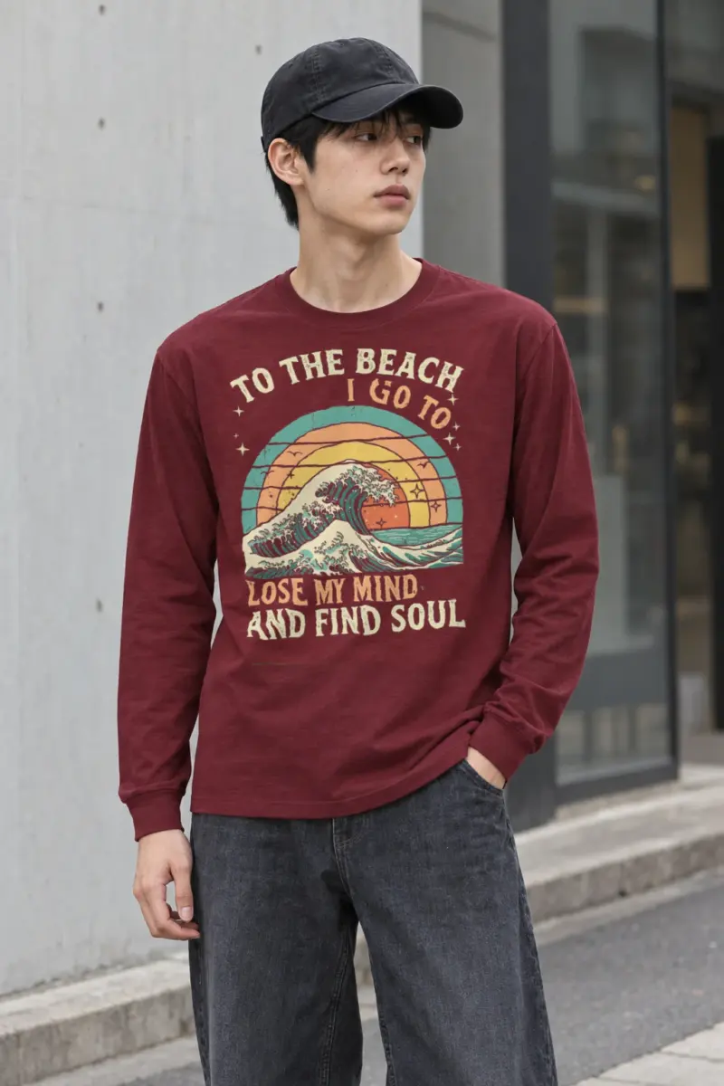 "To The Beach I Go" Unisex Longsleeve T-shirt