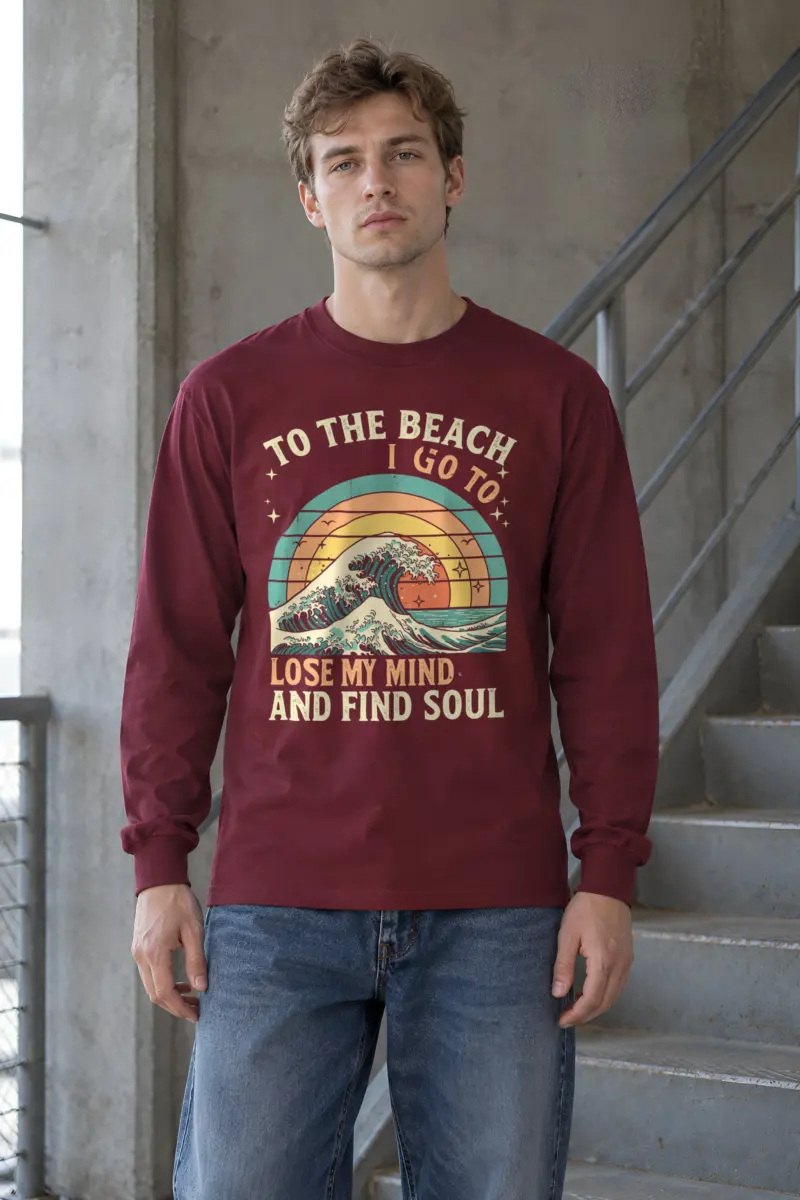 "To The Beach I Go" Unisex Longsleeve T-shirt