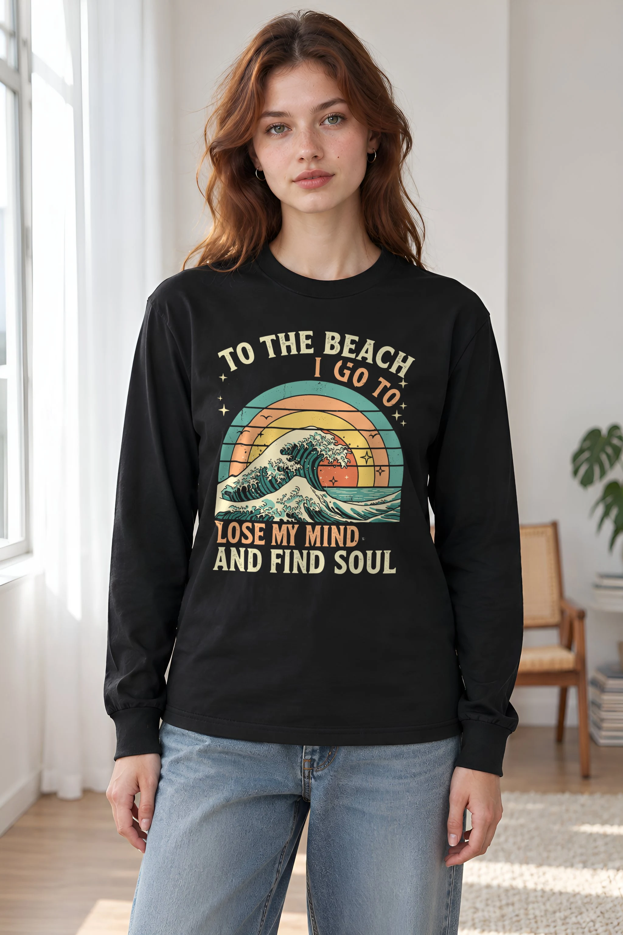 "To The Beach I Go" Unisex Longsleeve T-shirt