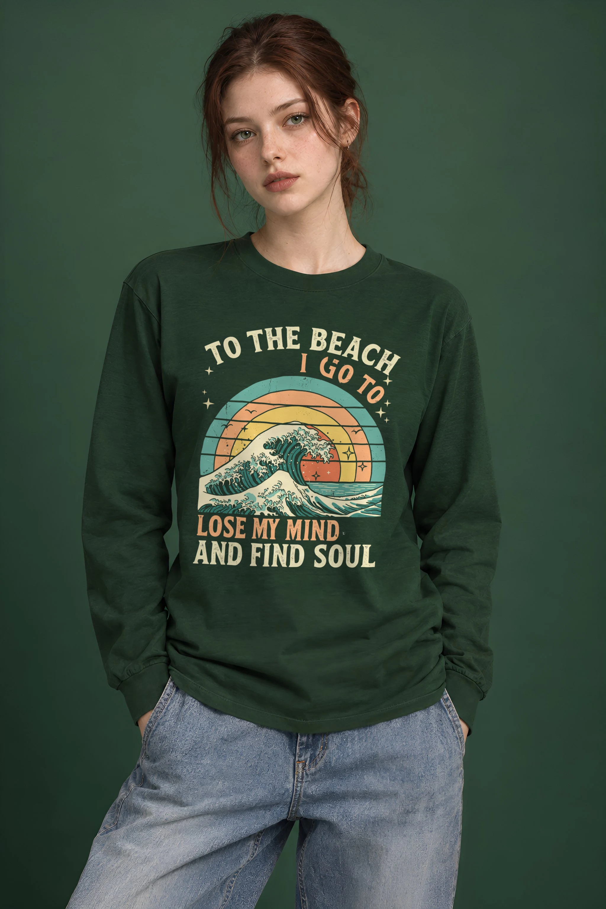 "To The Beach I Go" Unisex Longsleeve T-shirt
