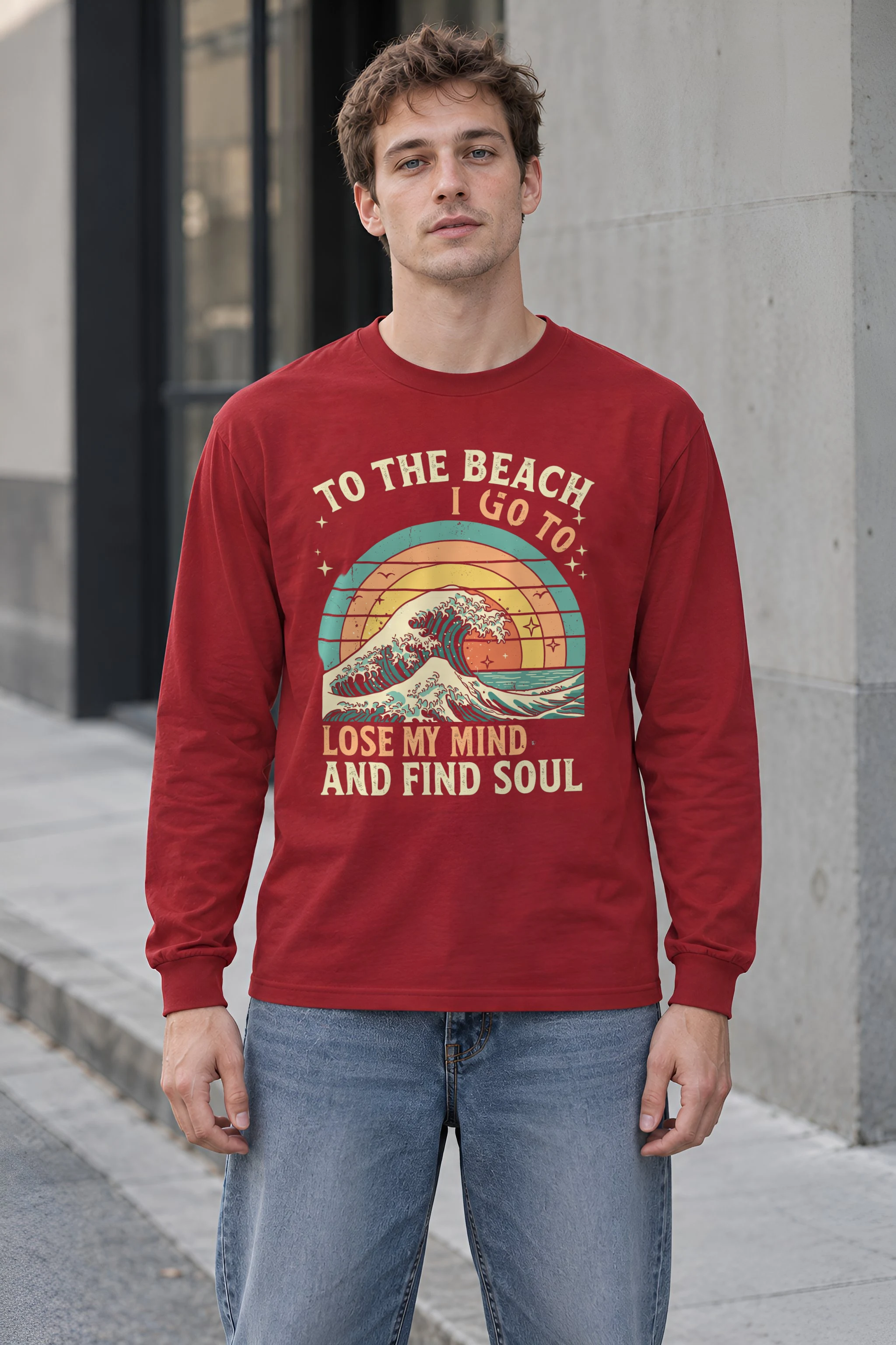 "To The Beach I Go" Unisex Longsleeve T-shirt