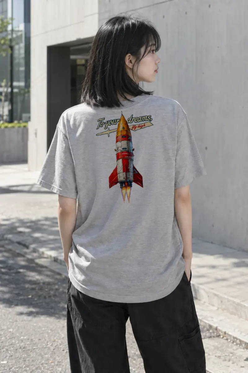 "To Your Dreams" Heavyweight Unisex Crewneck T-shirt | Gildan 5000