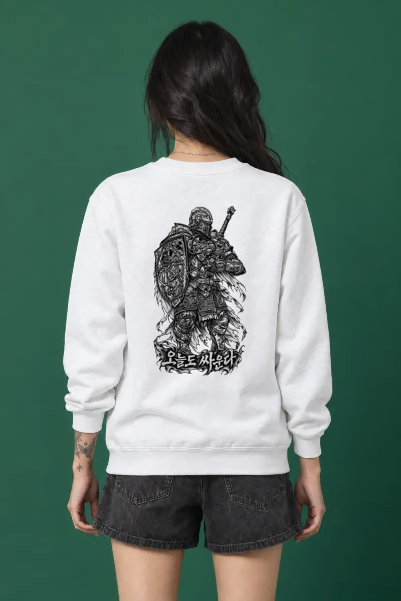 "Today I Fight" Heavy Blend Unisex Crewneck Sweatshirt
