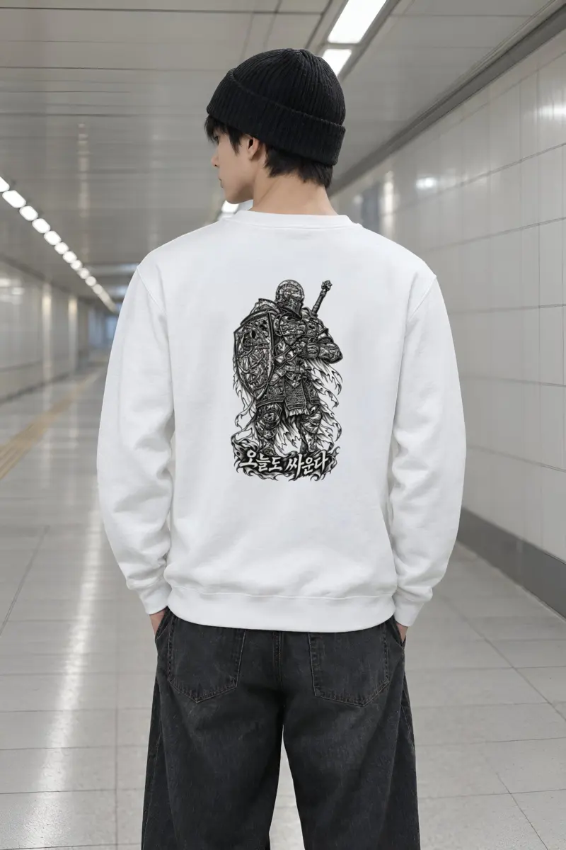 "Today I Fight" Heavy Blend Unisex Crewneck Sweatshirt