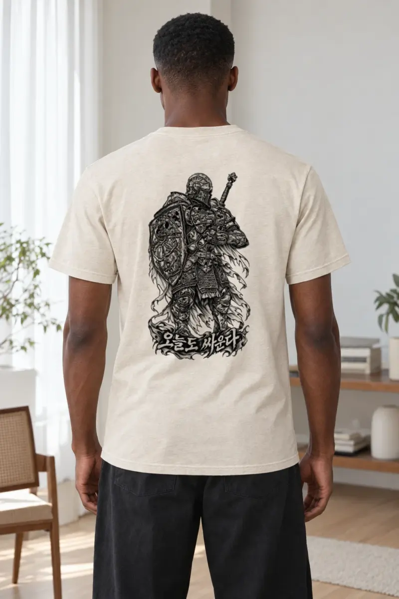"Today I Fight" Heavyweight Unisex Crewneck T-shirt | Gildan 5000