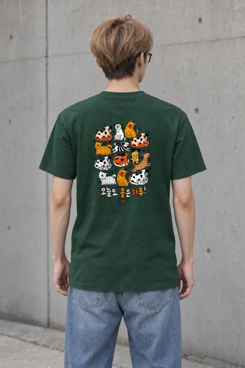 "Today Is A Good Day" Heavyweight Unisex Crewneck T-shirt