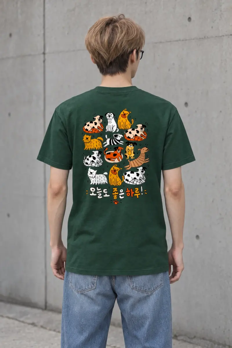 "Today Is A Good Day" Heavyweight Unisex Crewneck T-shirt