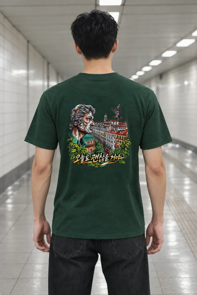 "Today Will Be Okay" Heavyweight Unisex Crewneck T-shirt