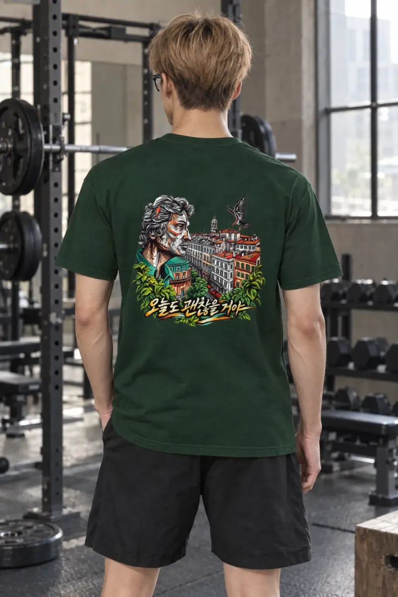 "Today Will Be Okay" Heavyweight Unisex Crewneck T-shirt