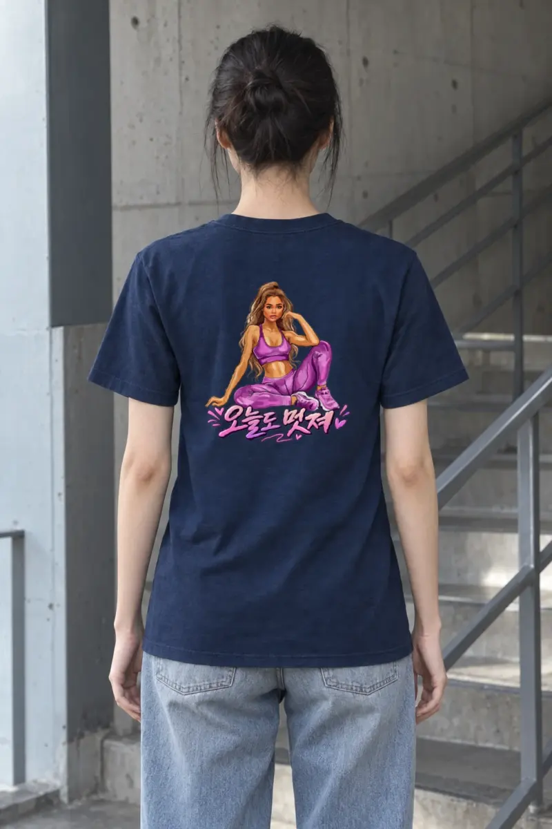 "Today You Look Great" Heavyweight Unisex Crewneck T-shirt