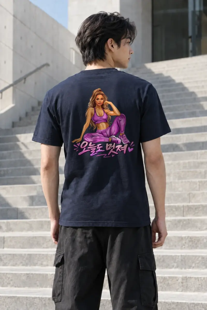 "Today You Look Great" Heavyweight Unisex Crewneck T-shirt