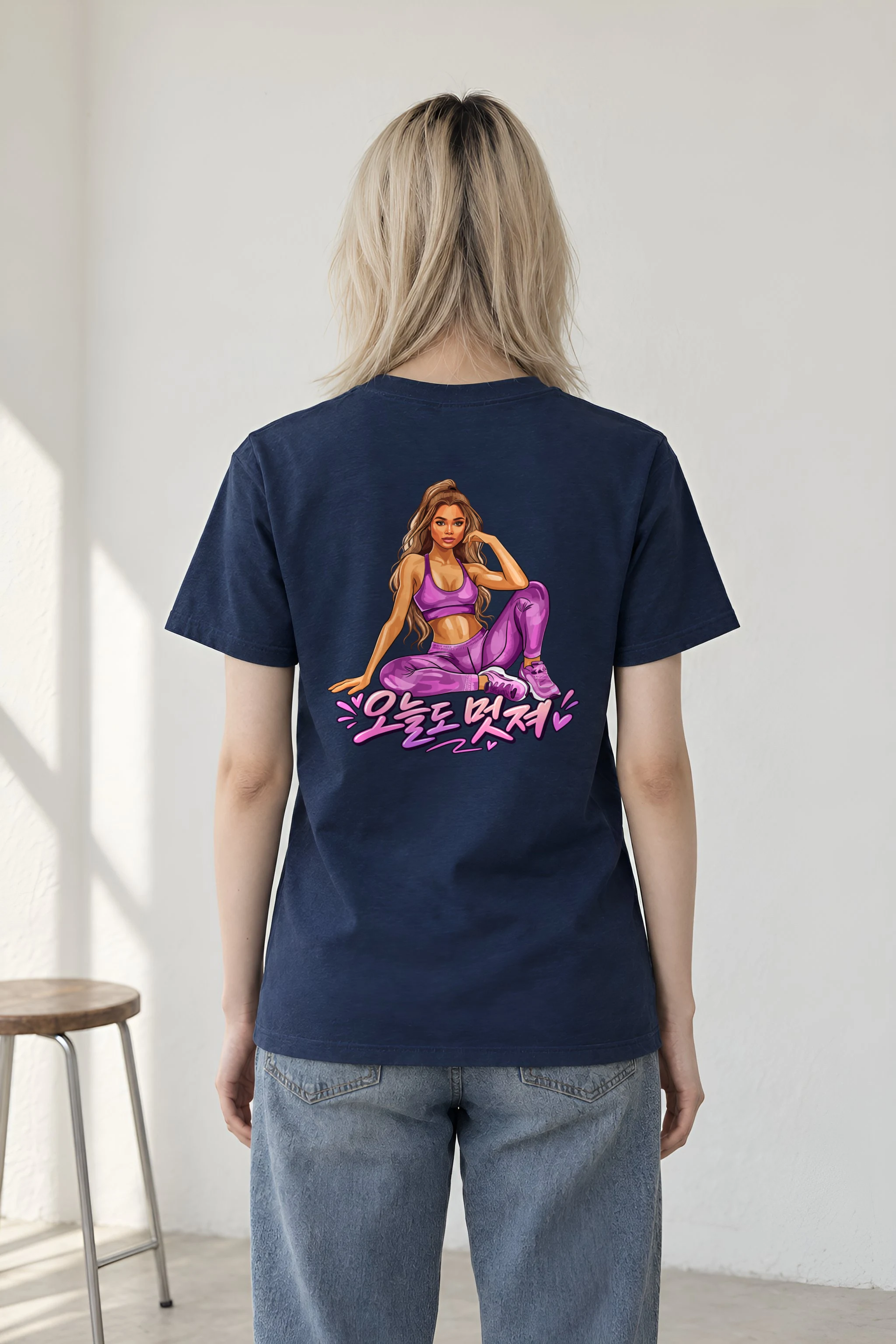 "Today You Look Great" Heavyweight Unisex Crewneck T-shirt
