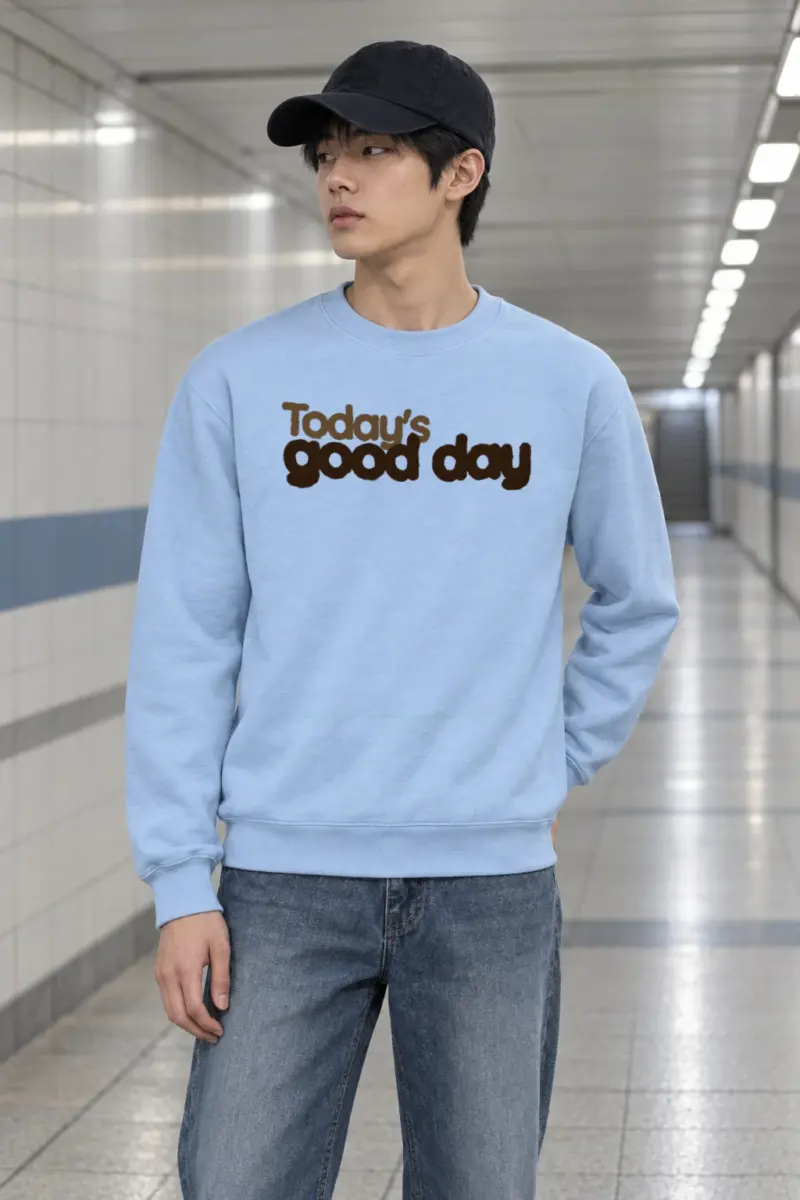 "Today’s Good Day" Heavy Blend Unisex Crewneck Sweatshirt