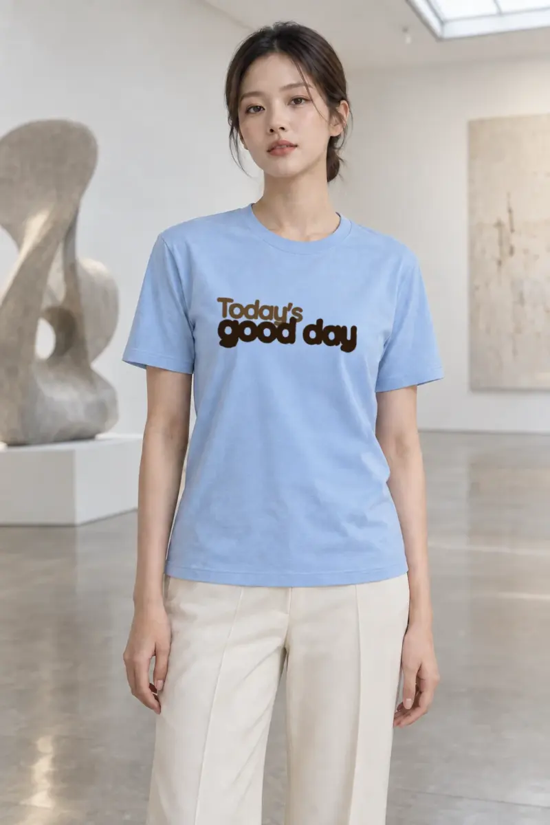 "Today’s Good Day" Heavyweight Unisex Crewneck T-shirt | Gildan 5000