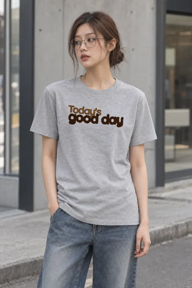 "Today’s Good Day" Heavyweight Unisex Crewneck T-shirt