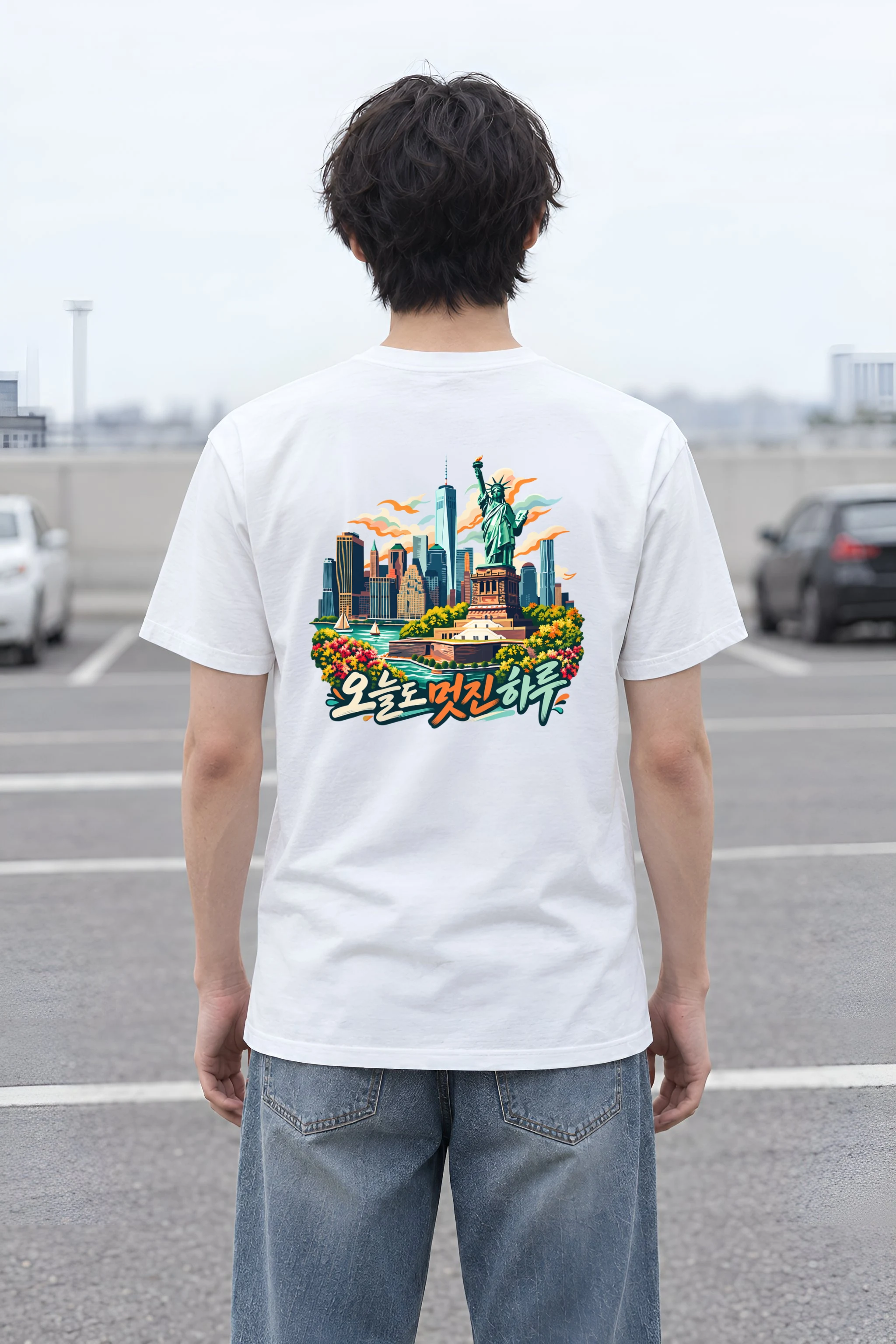"Today’s Great Day" Heavyweight Unisex Crewneck T-shirt