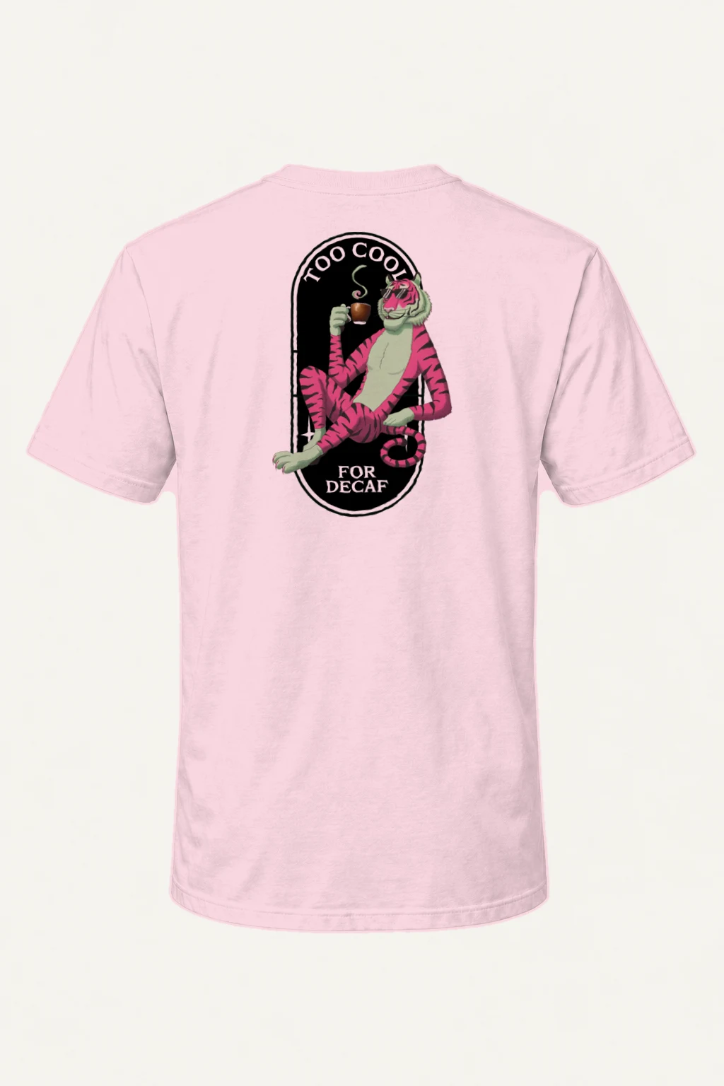 "Too Cool For Decaf" Heavyweight Unisex Crewneck T-shirt | Gildan 5000