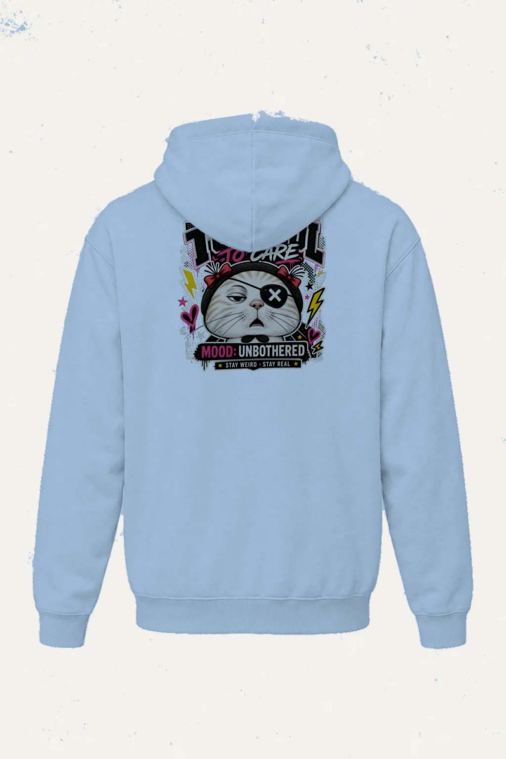 "Too Cool To Care" Heavy Blend Unisex Pullover Hoodie | Gildan 18500