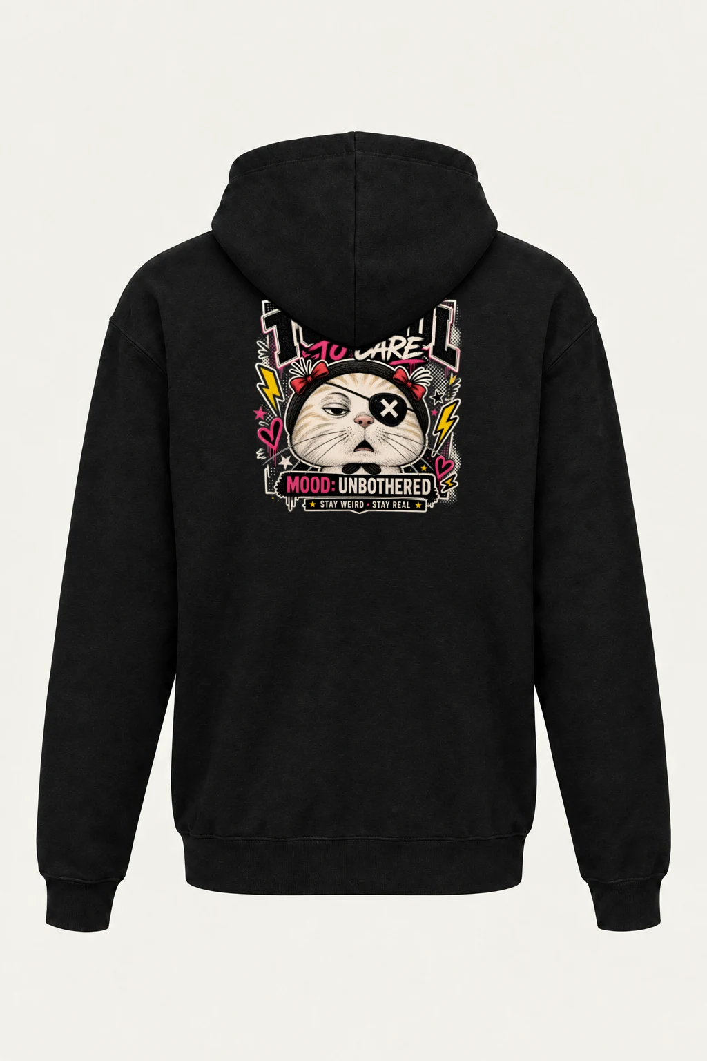 "Too Cool To Care" Heavy Blend Unisex Pullover Hoodie | Gildan 18500
