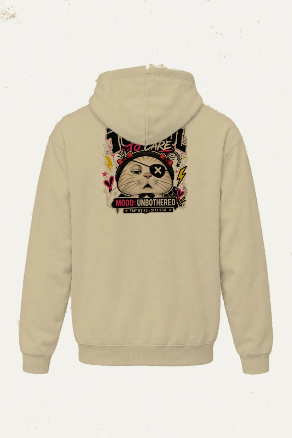 "Too Cool To Care" Heavy Blend Unisex Pullover Hoodie | Gildan 18500