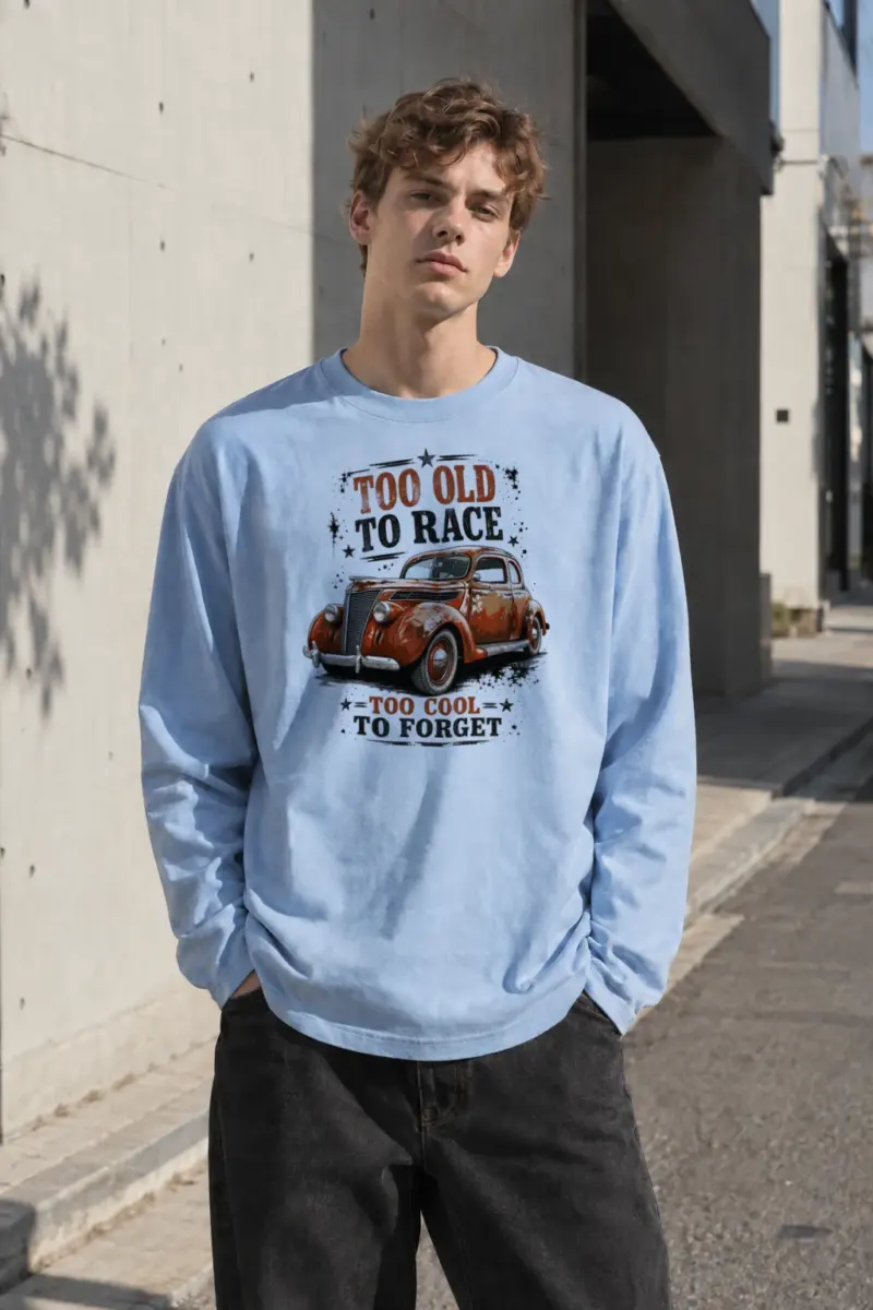 “Too Cool To Forget” Unisex Longsleeve T-shirt | Gildan 2400