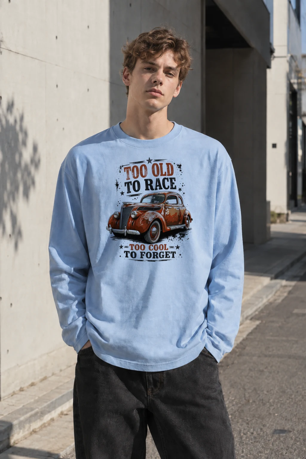 "Too Cool To Forget" Unisex Longsleeve T-shirt | Gildan 2400
