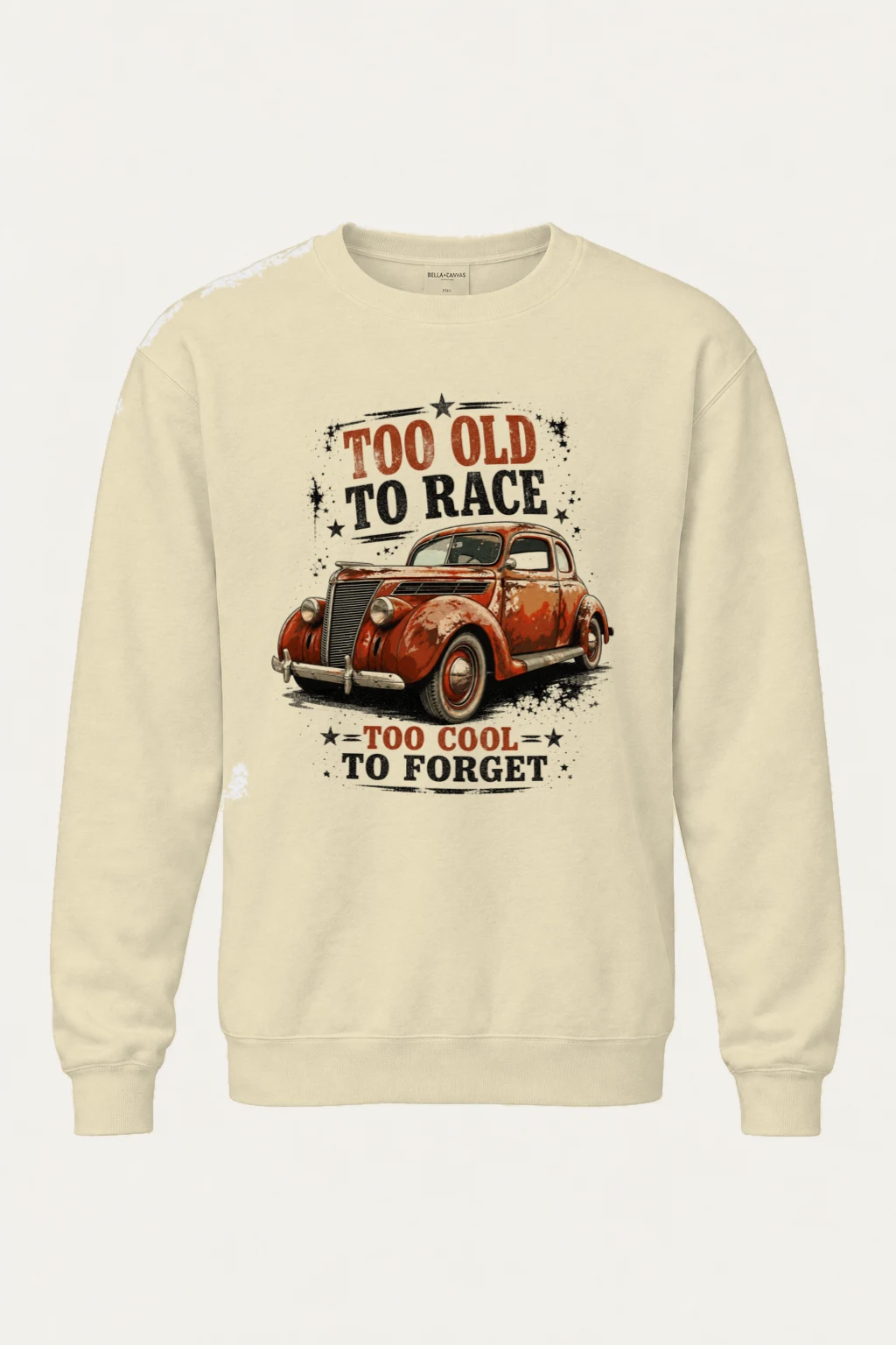 "Too Cool To Forget" Unisex Sponge Fleece Crewneck Sweatshirt | Bella + Canvas 3901