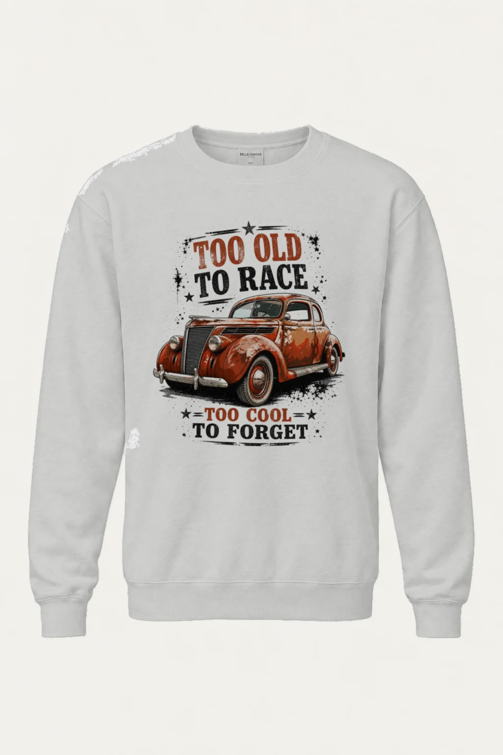 "Too Cool To Forget" Unisex Sponge Fleece Crewneck Sweatshirt | Bella + Canvas 3901