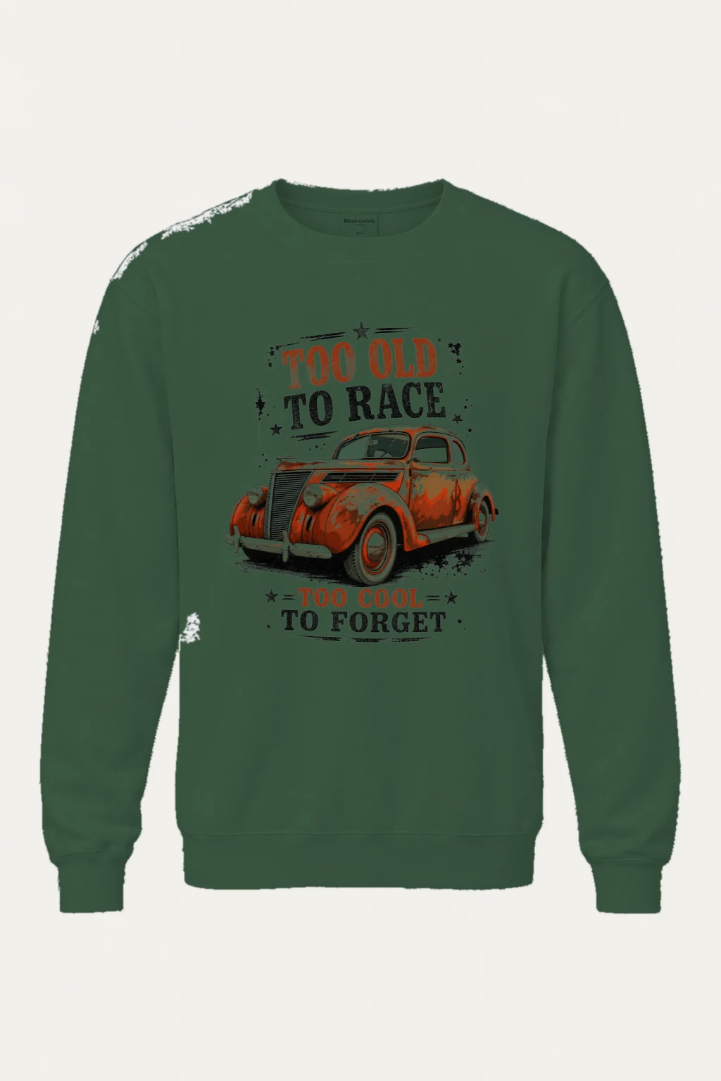 "Too Cool To Forget" Unisex Sponge Fleece Crewneck Sweatshirt | Bella + Canvas 3901