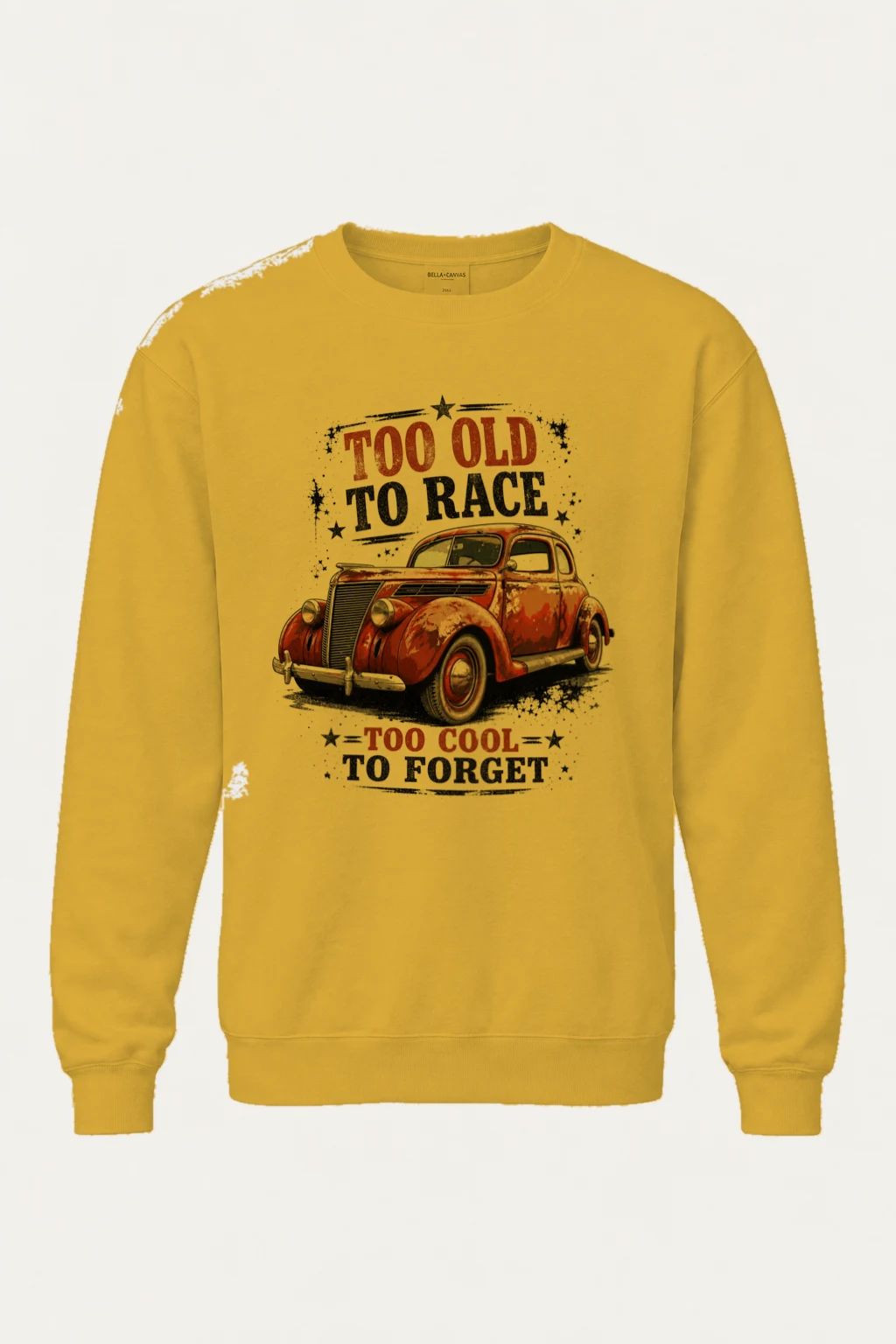 "Too Cool To Forget" Unisex Sponge Fleece Crewneck Sweatshirt | Bella + Canvas 3901