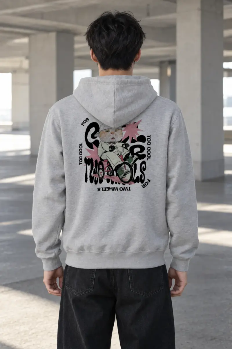 "Too Cool Two Wheels" Heavy Blend Unisex Pullover Hoodie
